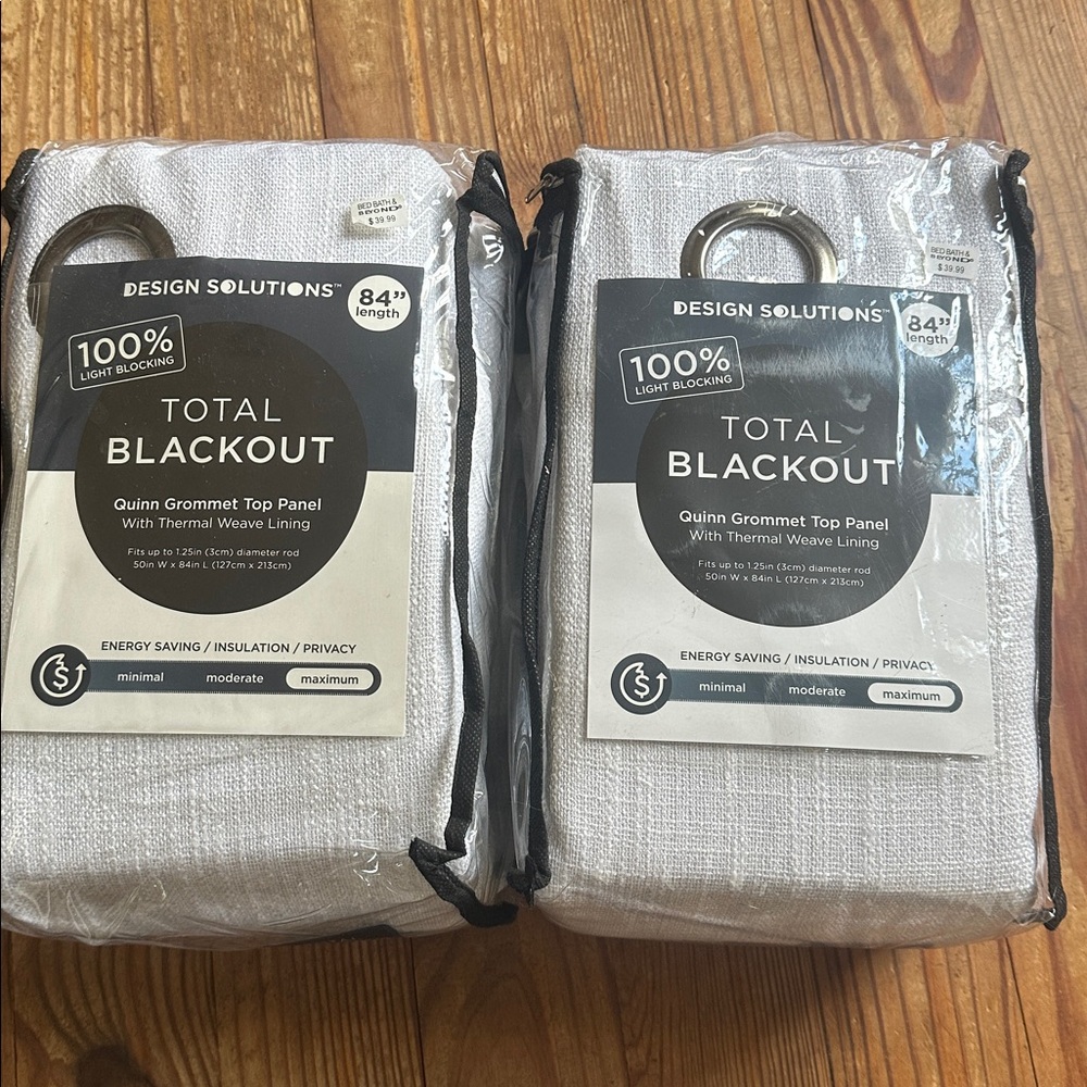 2 Total Blackout Curtains